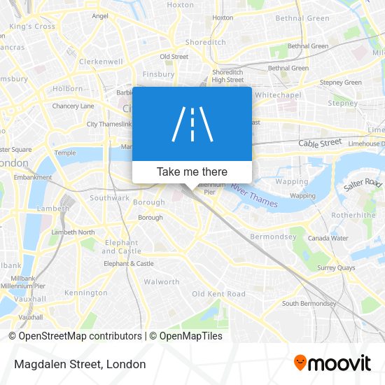 Magdalen Street map