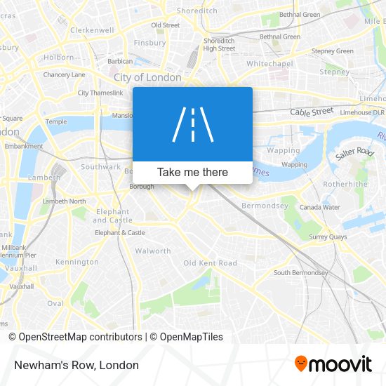 Newham's Row map