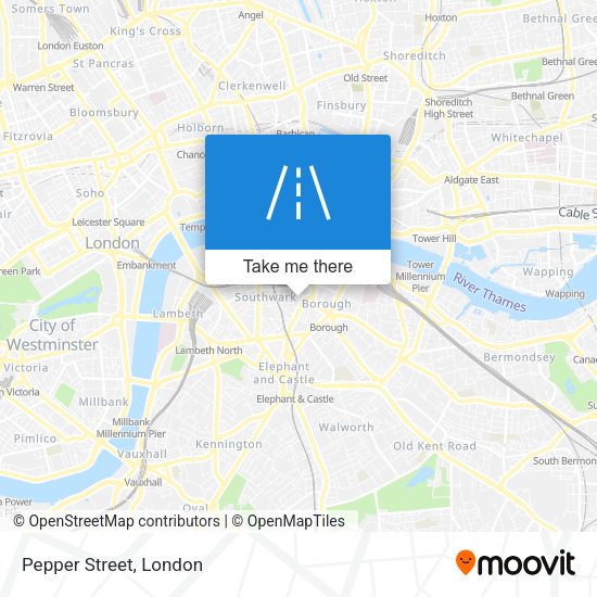 Pepper Street map