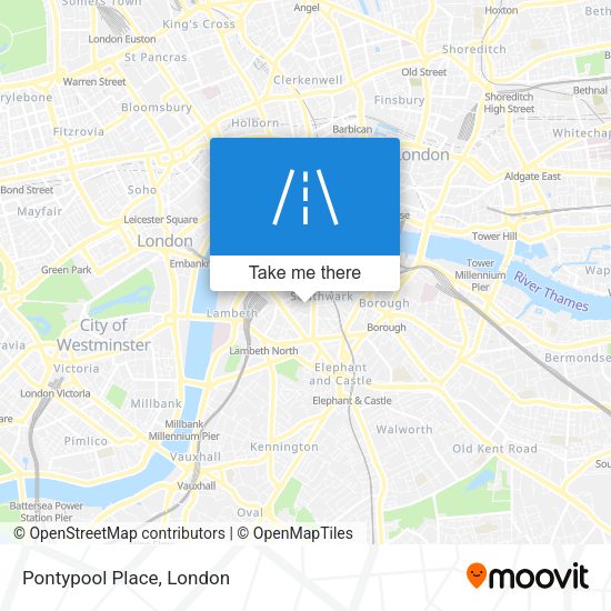 Pontypool Place map