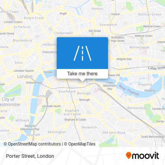Porter Street map