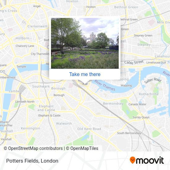Potters Fields map