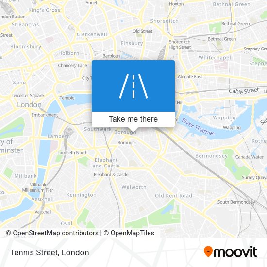 Tennis Street map