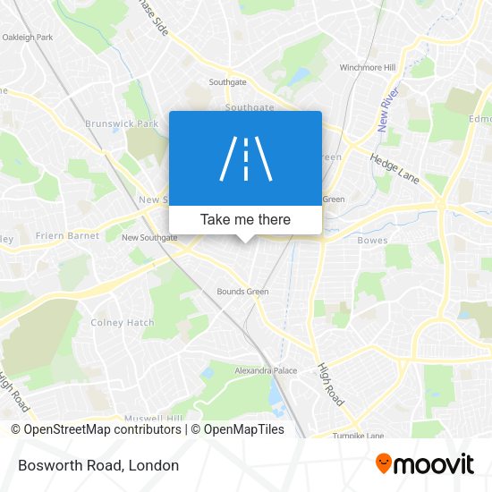 Bosworth Road map