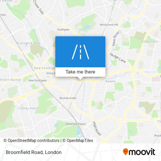 Broomfield Road map
