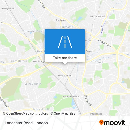 Lancaster Road map
