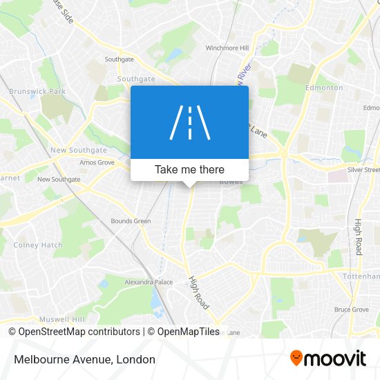 Melbourne Avenue map