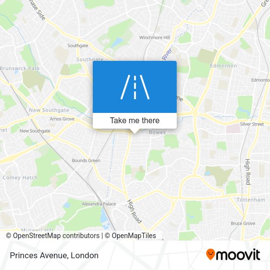 Princes Avenue map