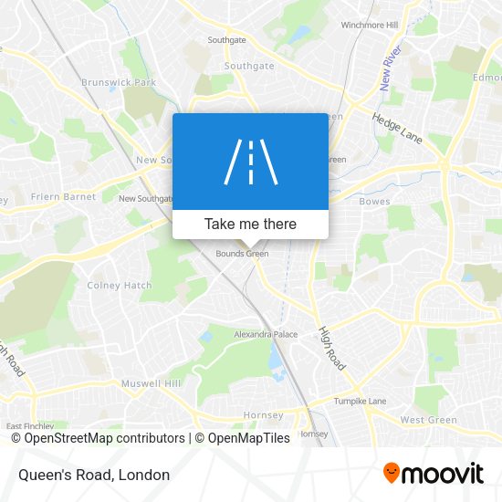 Queen's Road map