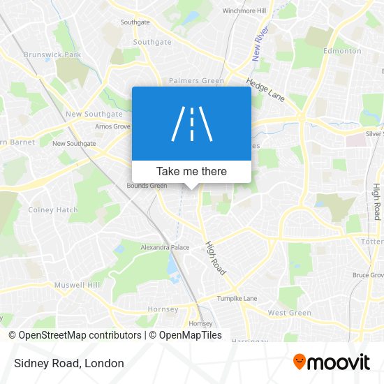 Sidney Road map
