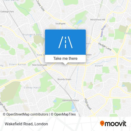 Wakefield Road map