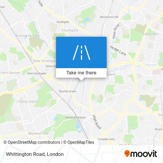 Whittington Road map