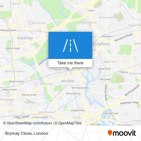 Brymay Close map