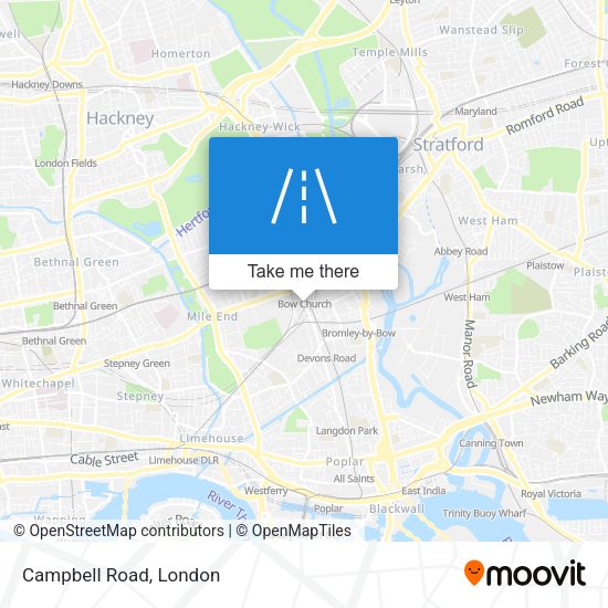 Campbell Road map