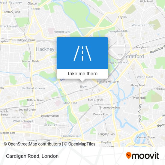 Cardigan Road map