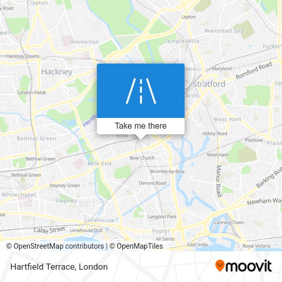 Hartfield Terrace map
