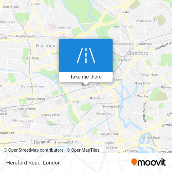 Hereford Road map