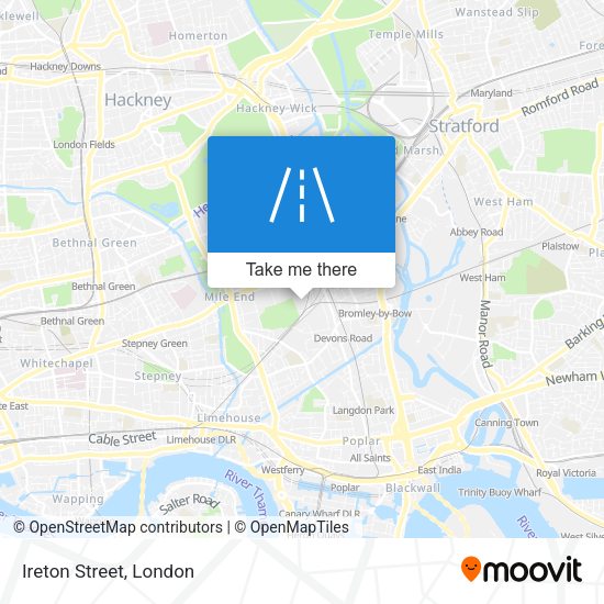 Ireton Street map