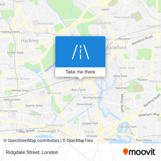Ridgdale Street map