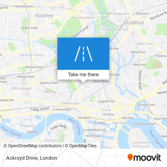 Ackroyd Drive map