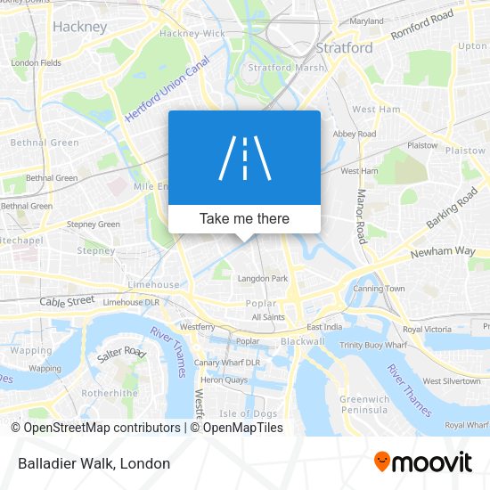 Balladier Walk map