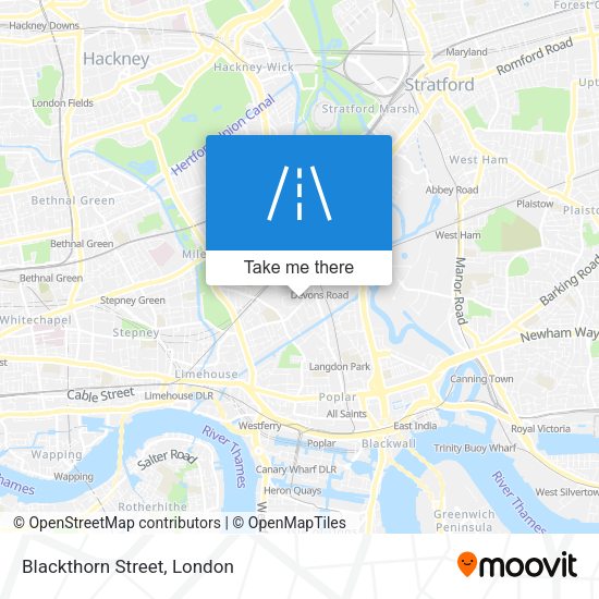 Blackthorn Street map