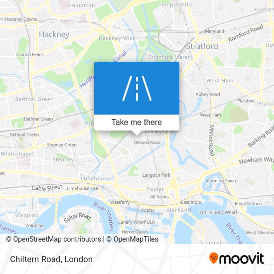 Chiltern Road map