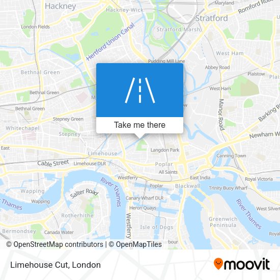 Limehouse Cut map