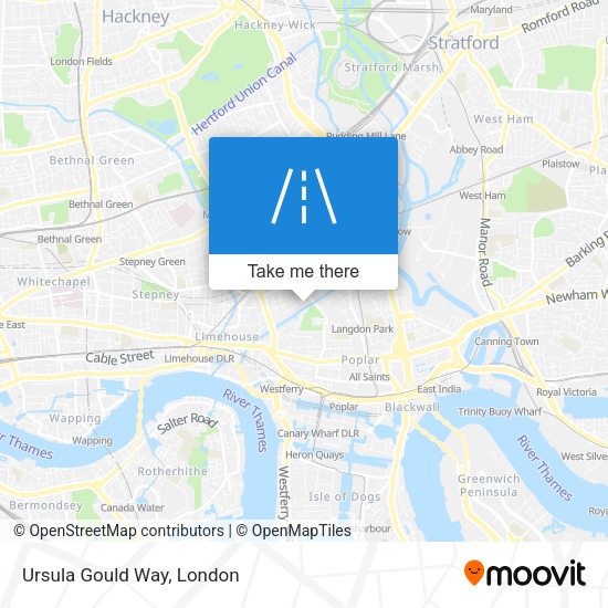 Ursula Gould Way map
