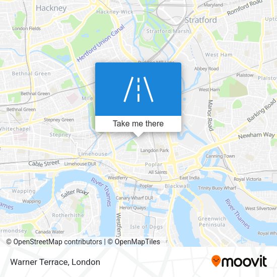 Warner Terrace map