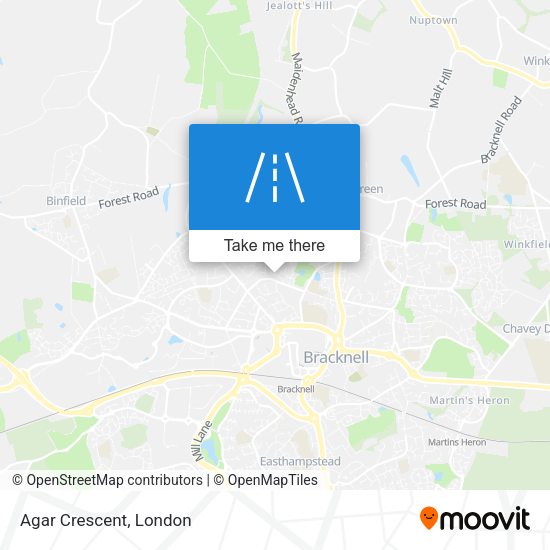 Agar Crescent map