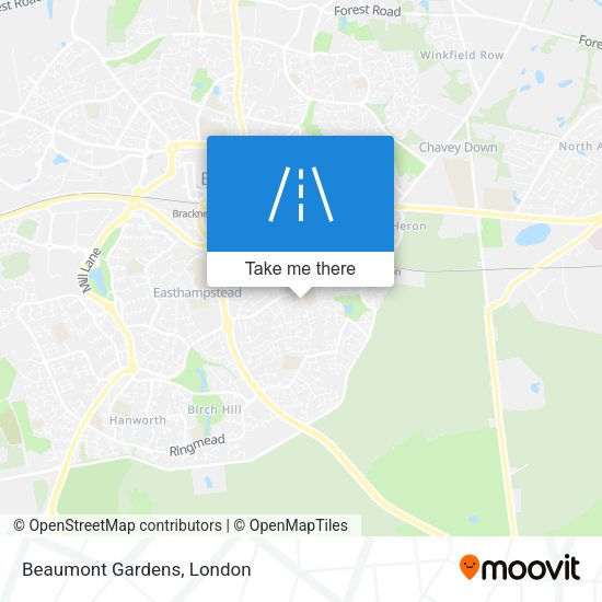 Beaumont Gardens map