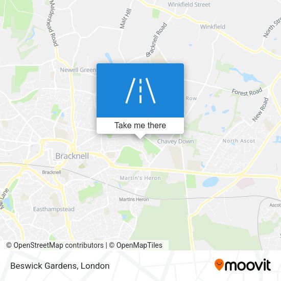 Beswick Gardens map