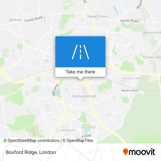 Boxford Ridge map
