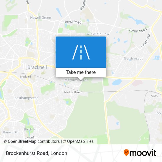 Brockenhurst Road map