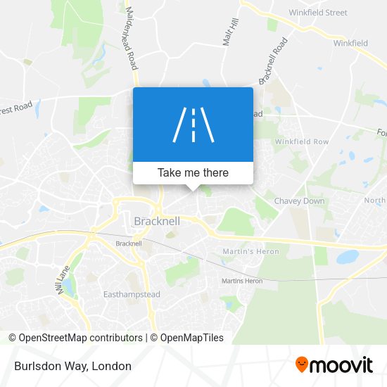 Burlsdon Way map