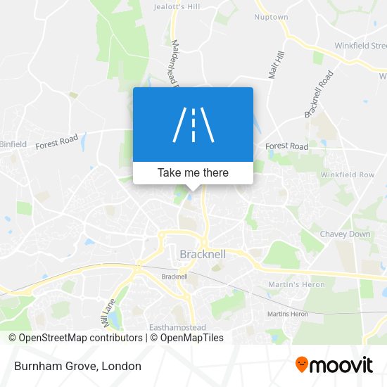Burnham Grove map
