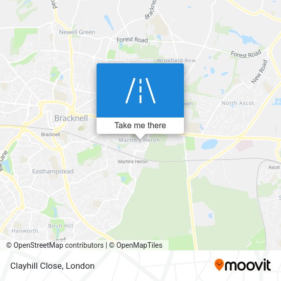 Clayhill Close map