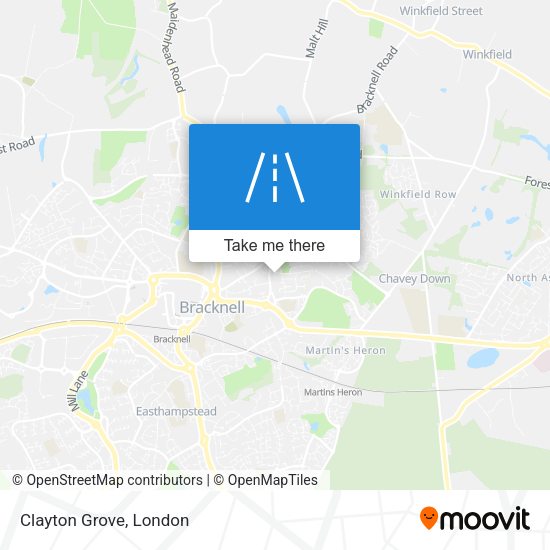 Clayton Grove map