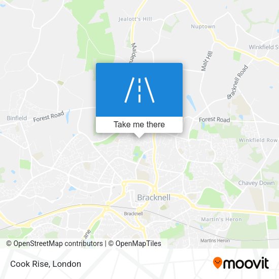 Cook Rise map
