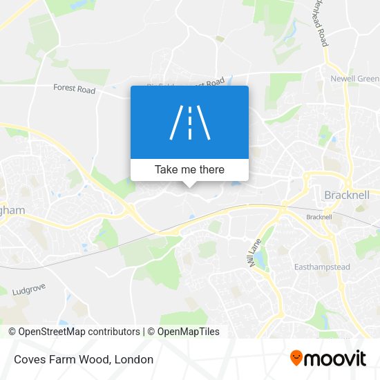 Coves Farm Wood map