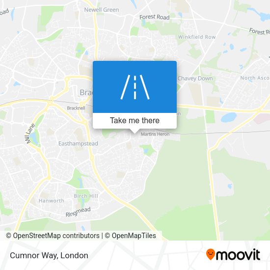 Cumnor Way map