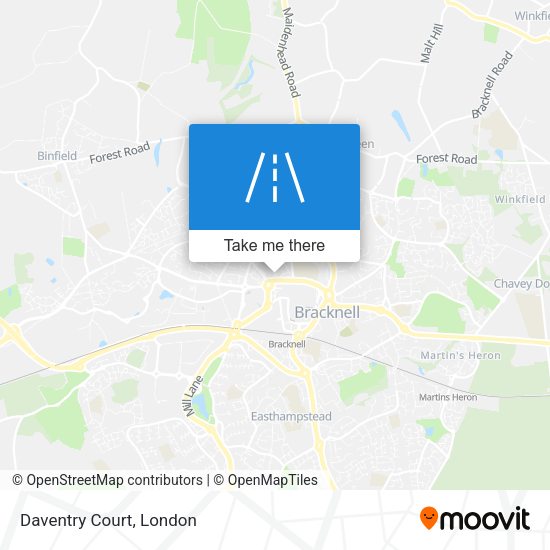 Daventry Court map