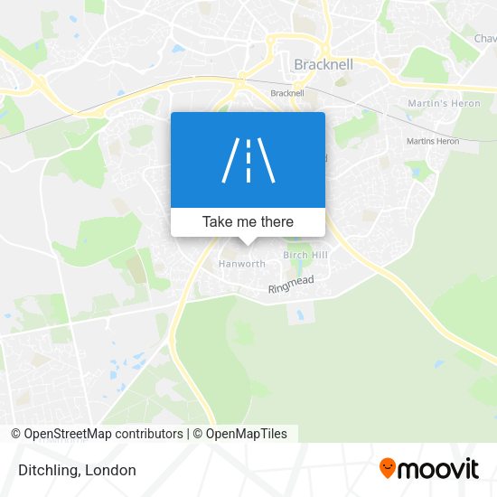 Ditchling map