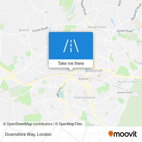 Downshire Way map