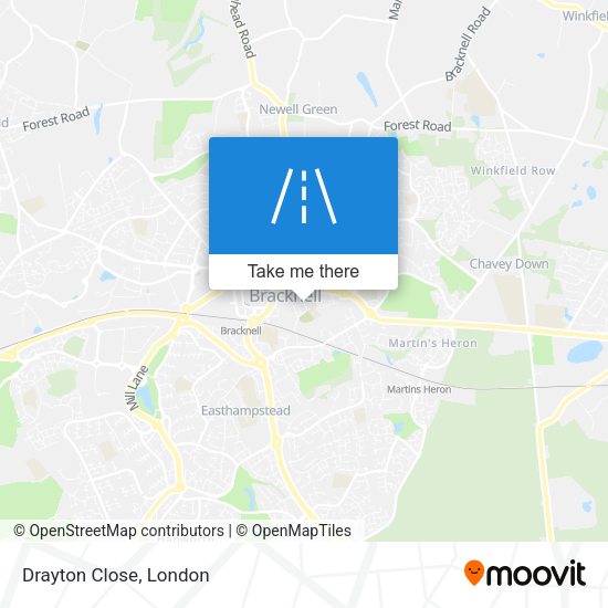 Drayton Close map