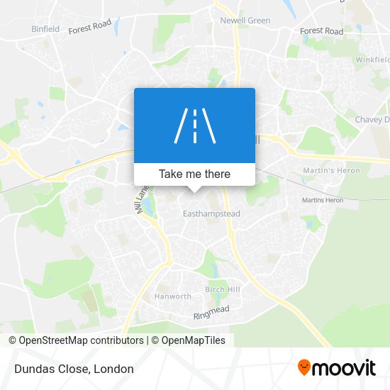 Dundas Close map