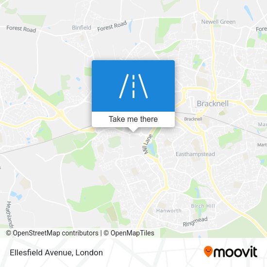 Ellesfield Avenue map