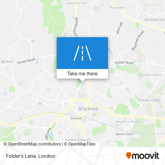 Folder's Lane map