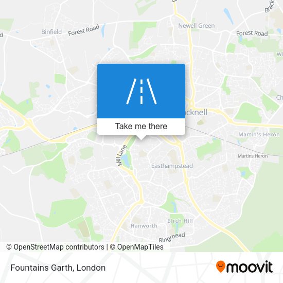 Fountains Garth map